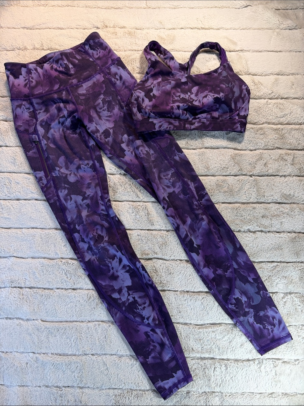 Athleta Purple Workout Set, XS